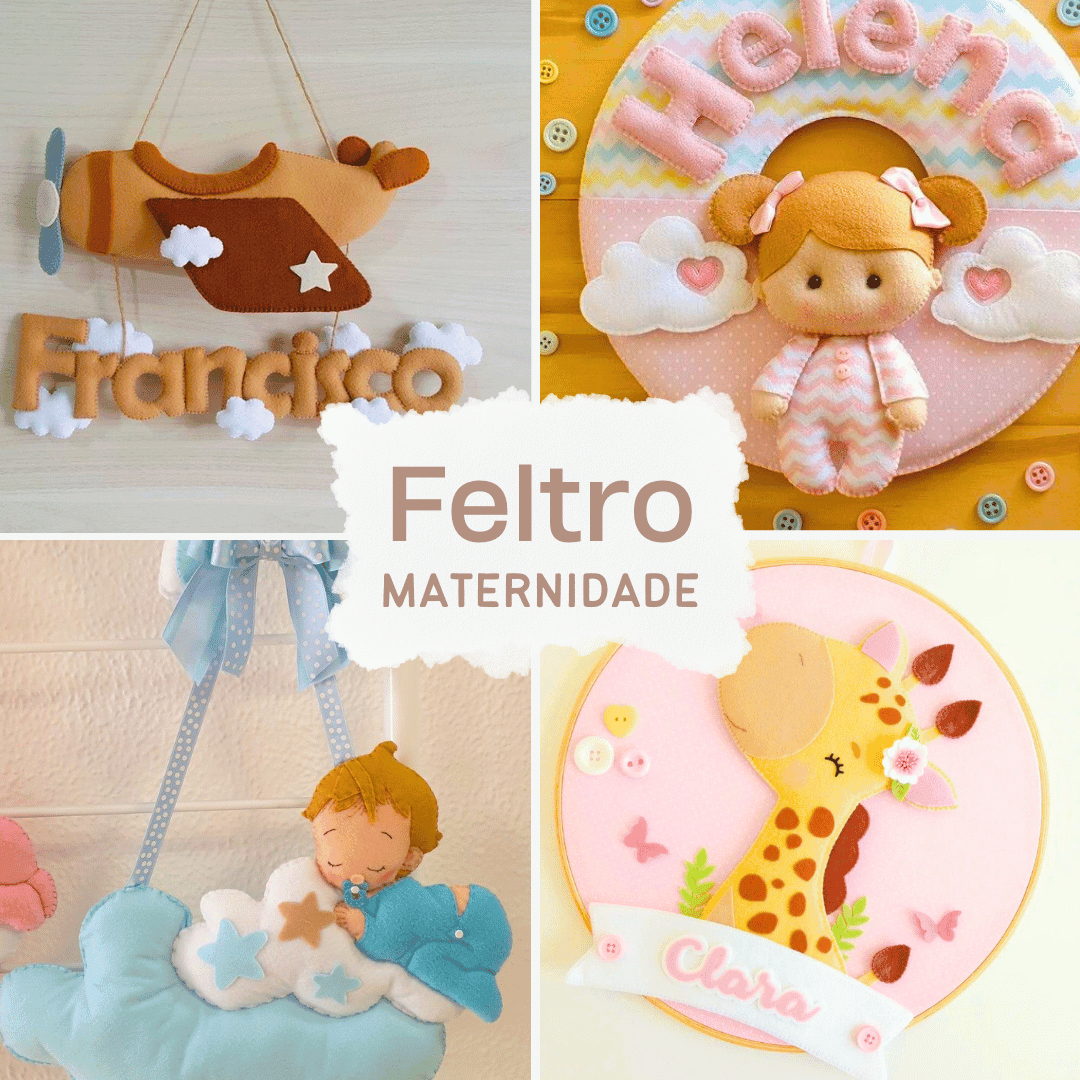 Peças de Feltro Maternidade