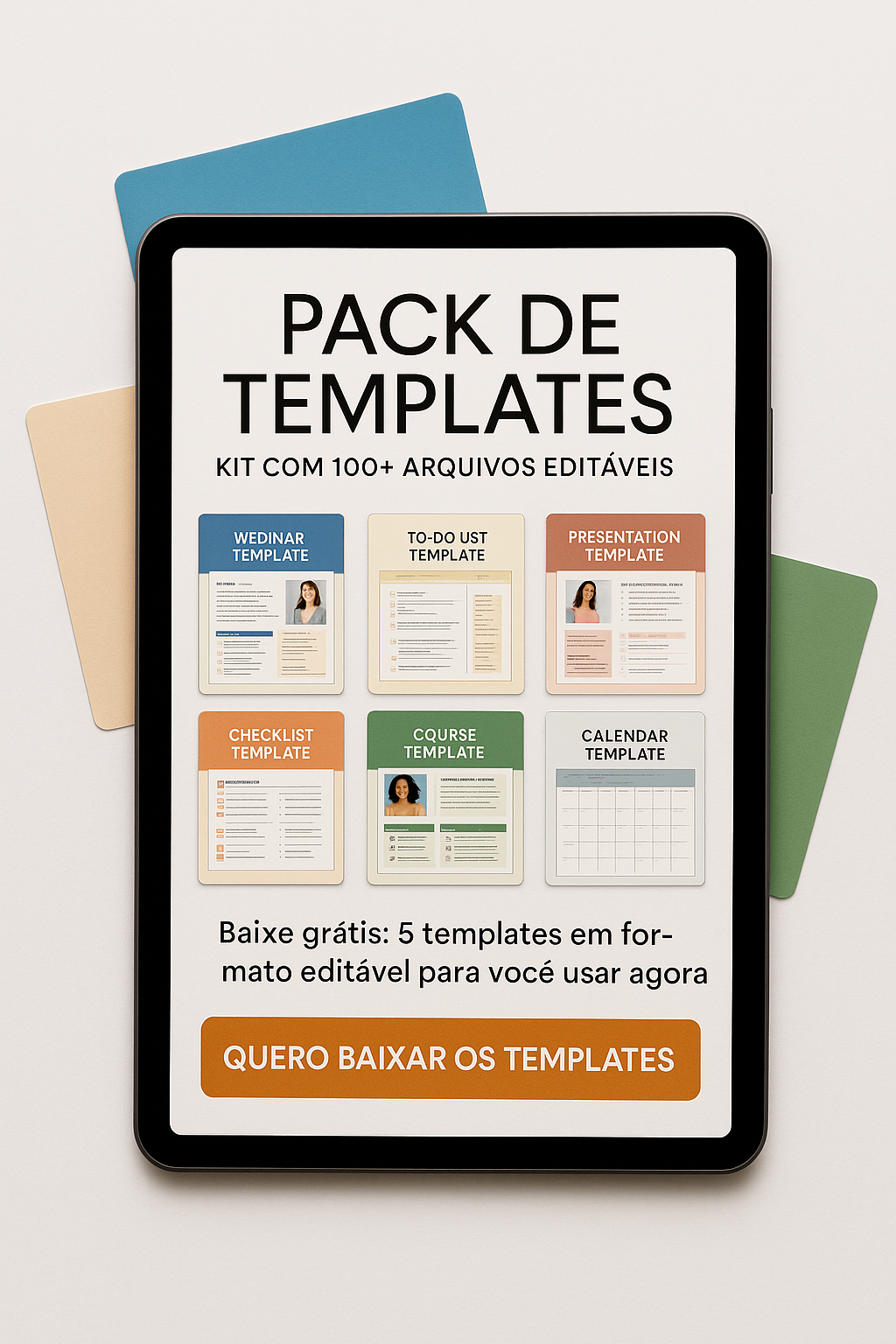 Mockup do Kit de Templates